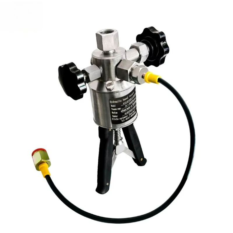

Hot Sale AILEIKE106SB Handheld Hydraulic Pump 0~200bar Manual Test Pump for Pressure Measuring Instruments