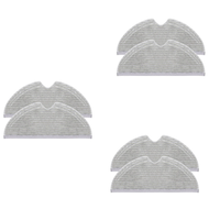 New 6Pcs Full Cover Design Mop For Xiaomi Mijia 1C 1T F9 D9 Robot Vacuum-Mop Dry Wet Mop Cloth Parts Water Tank Rags