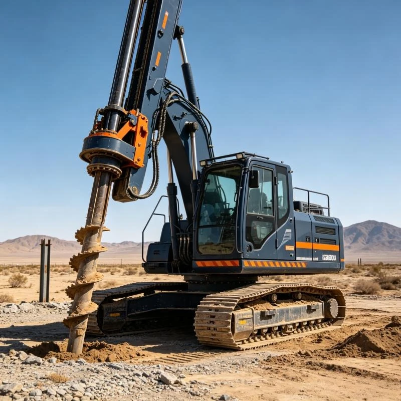 Hydraulic Interlocking Kelly Bar Rotary Drilling Rig 1500mm Diameter 15m 20m 30m Depth Foundation Piling Machine