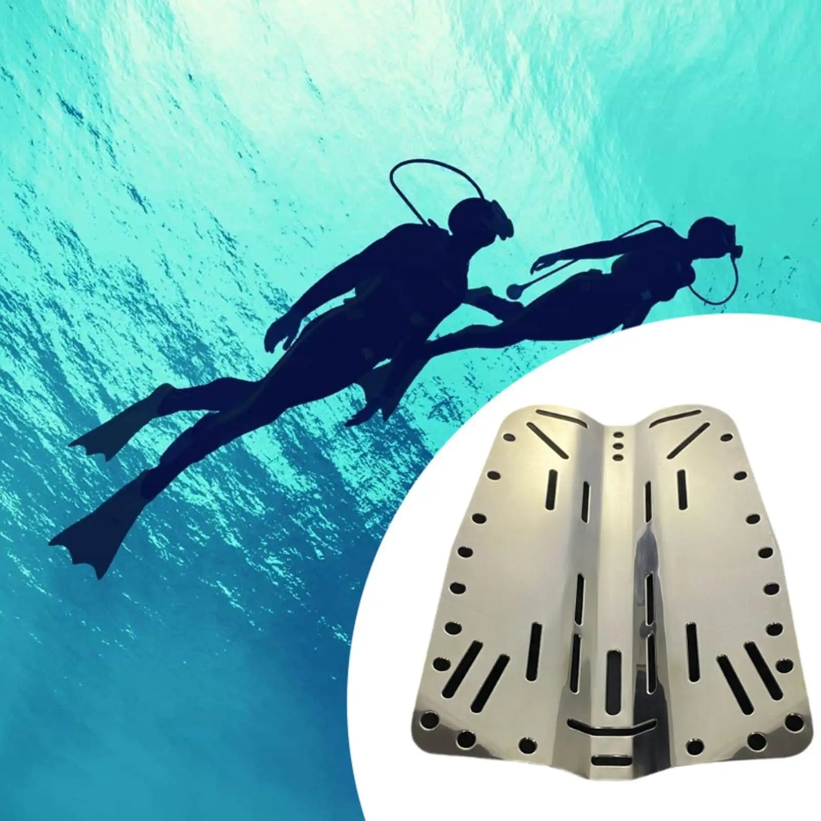 

Scuba Diving Backplate Standard Tank Holder Snorkeling Scuba Dive Back Plate