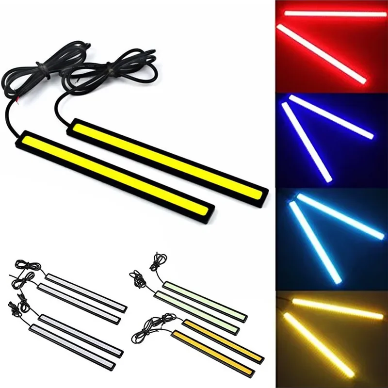 

Portable Car Led 17cm Cob Super Bright Daytime Running Lamp Waterproof Short Lamp Strip Car Led Light car interior decoration
