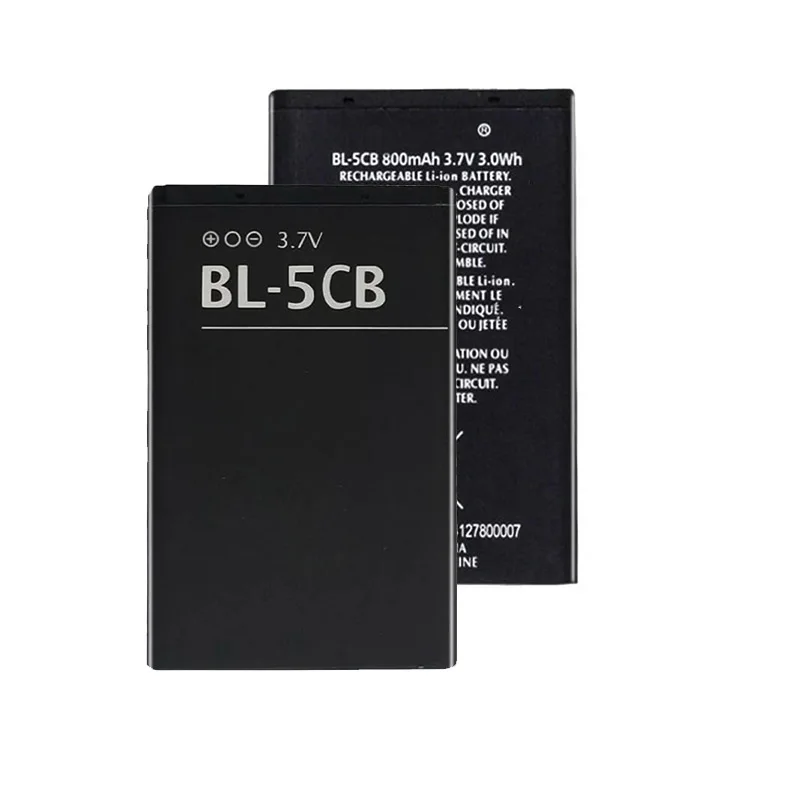 BL-5CB batería de 800mAh para Nokia 3108 2135 6086 6108 6230 6820 7610 N72 N91 100 101 103 105 109 111 113 1000 1282