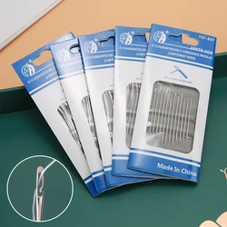 12/24/36Pcs Blind Needle Elderly Needle-side Hole Hand Household Sewing Stainless Steel Sewing Needless Threading Diy Jewelry