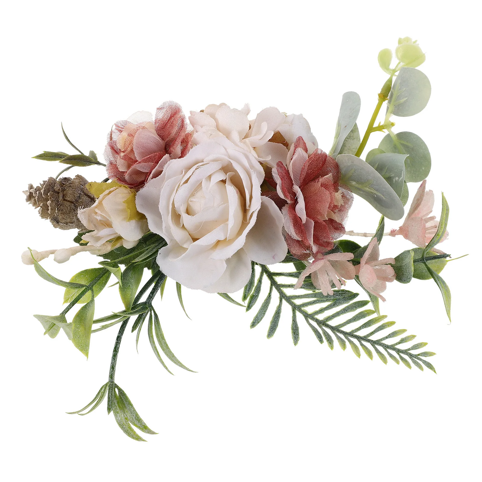 

Свадебная заколка для невесты с белым жемчугом и цветком, свадебная расческа для волос, зажим для свадебного душа, свадебные аксессуары, декоративные заколки для волос для женщин