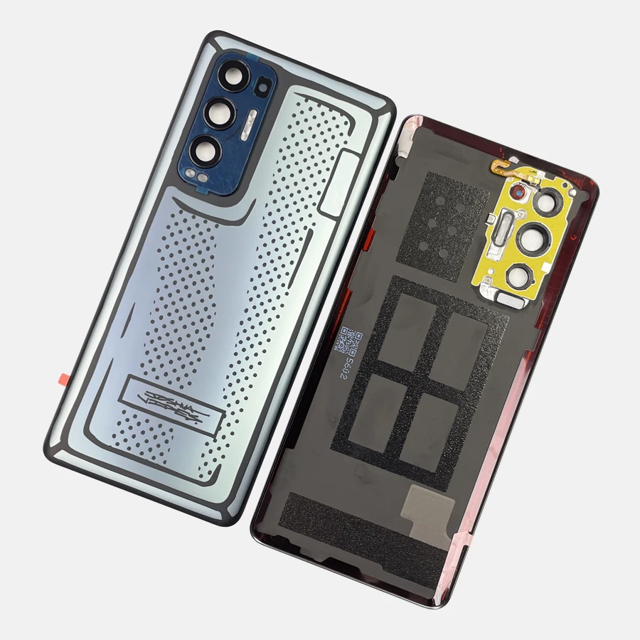 A+++ New Glass For OPPO Find X3 Neo 5G CPH2207 Back Battery Cover Door Rear Case With Camera Glass Lens Repair Replacement