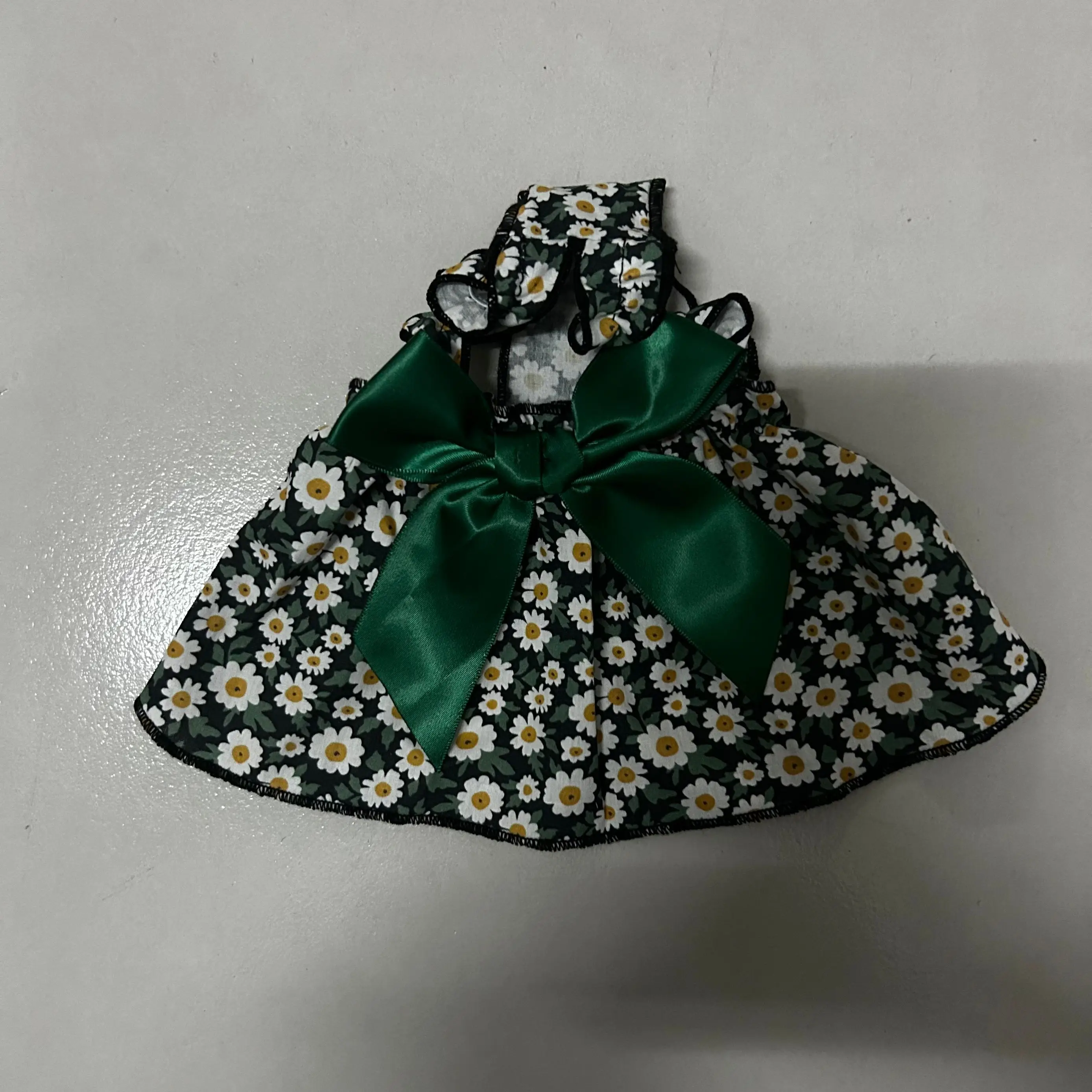 Modisches Katzen- und Hundekleid, ärmellos, mit Blumenmuster, schmal geschnitten, Katzen-Prinzessinnenkleid, Hundekleid, Sommerkleidung, Welpenrock, Chihuahua, Bichon – Detail 7