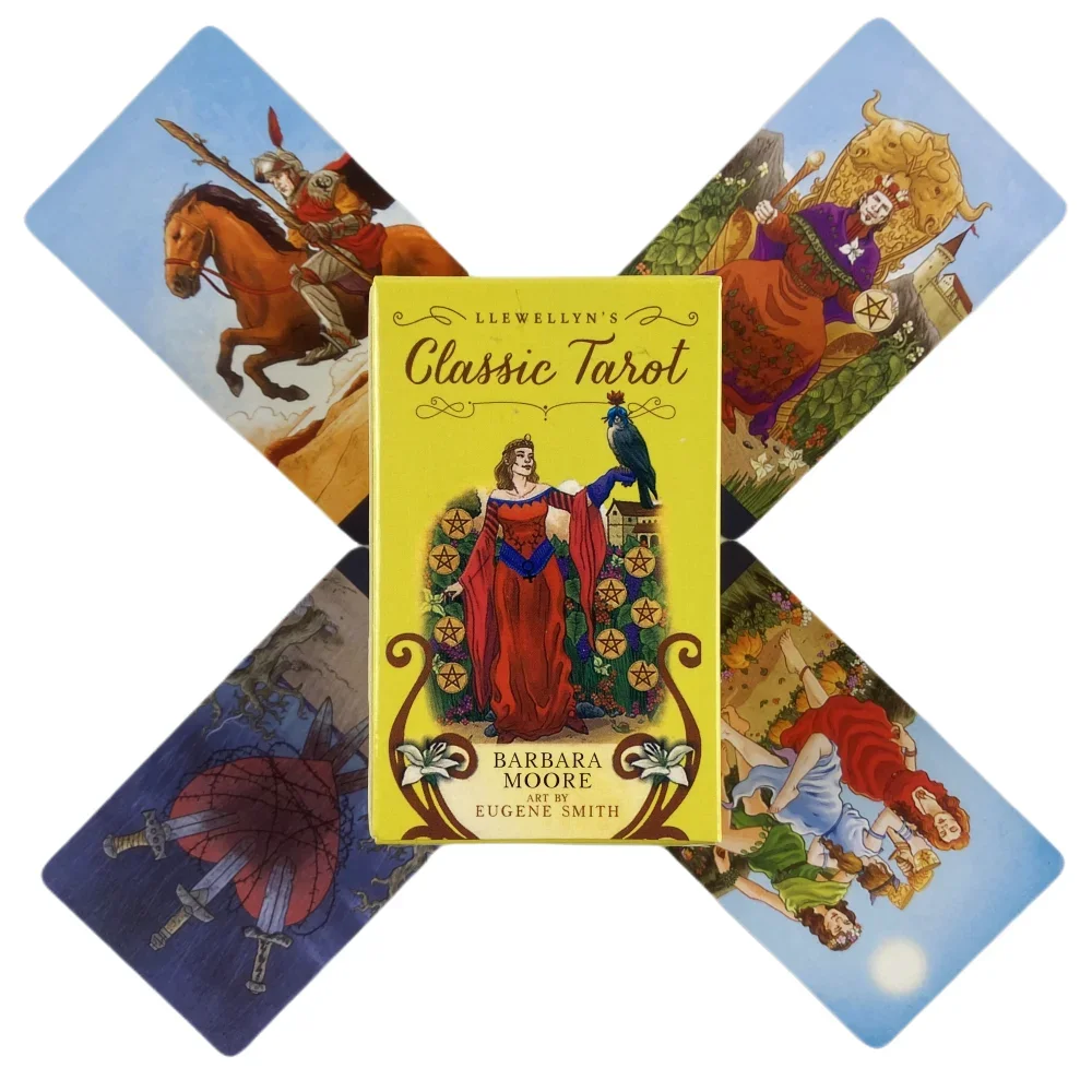 Mini Size Llewellyn's Classic Tarot Rider Cards Oracle A 78 English Divination Edition Deck Borad Games