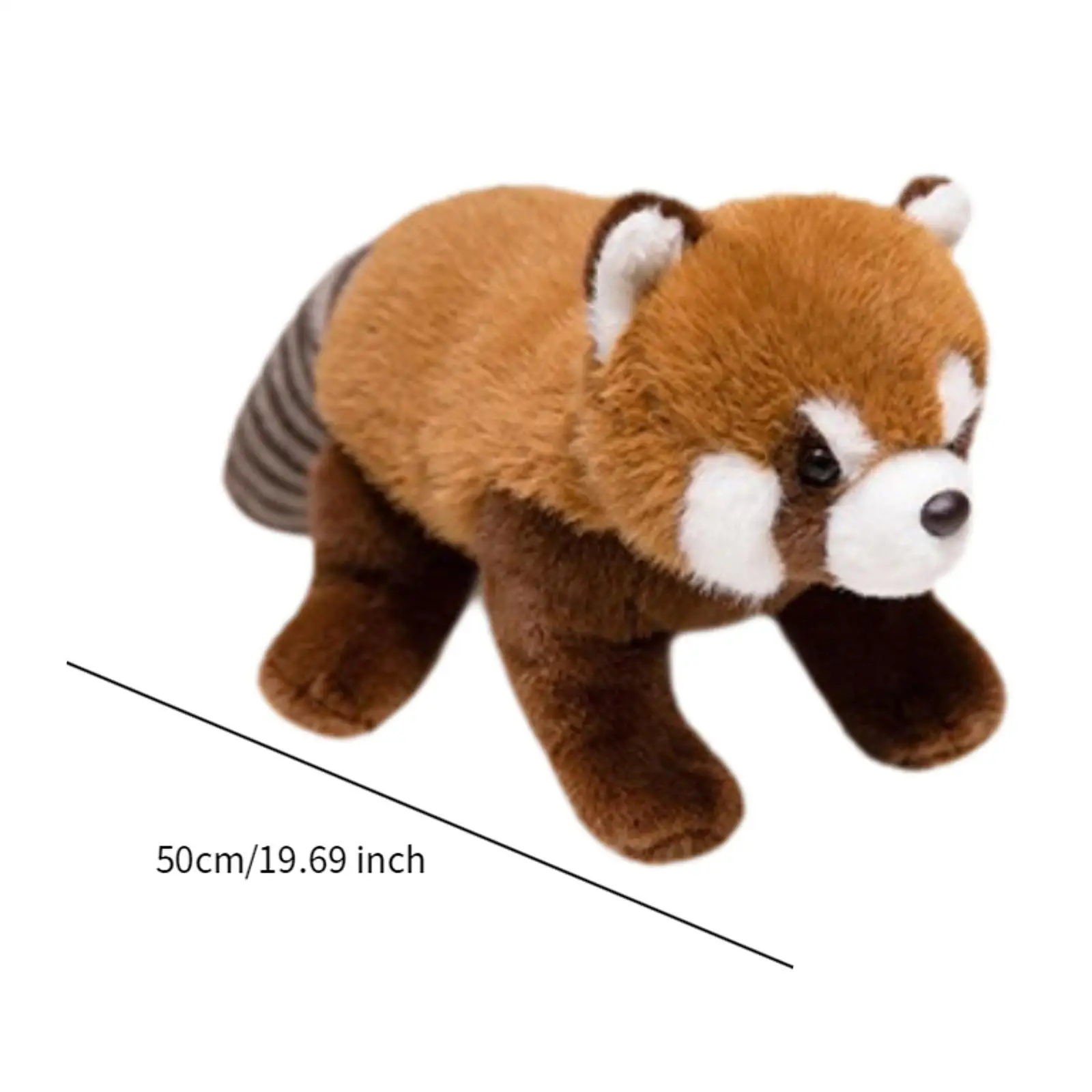 Cute Raccoon Plush Toy Cuddly Raccoon Toy Hugging Sleeping Doll Toy Stuffed Animal for Christmas Gift Bedroom Babies Decor