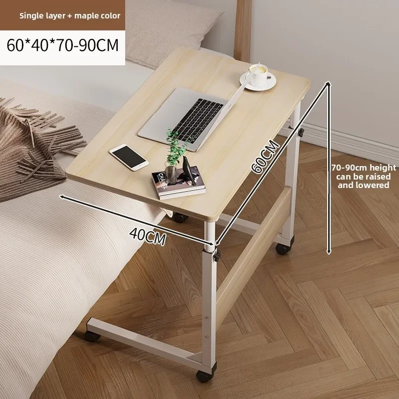 

Multi-functional Bed Computer Desk Metal Desk Bedroom Bedside Sofa Table Lifting Folding Table Folding sturdy and durable