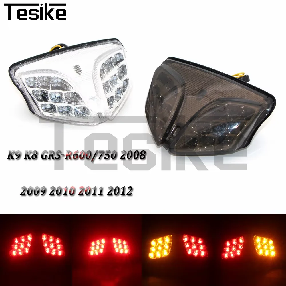 

LED motorcycle taillight For Suzuki GSXR GSX-R 600 750 2008-2012 K8 K9 Diesel Chrome Brake Turn Signals Integrated