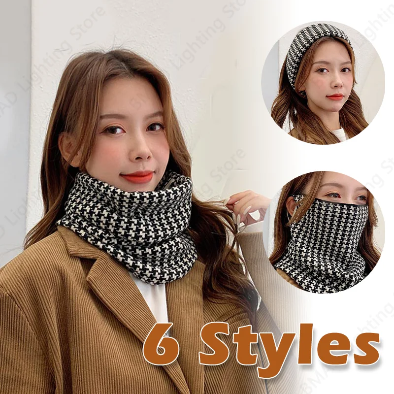 

Зимняя теплая маска для мужчин и женщин, плюшевая утолщенная шея, ветрозащитный лыжный шарф, шарф для ушей, хип-хоп, спорт на открытом воздухе, велоспорт, ветрозащитные шарфы