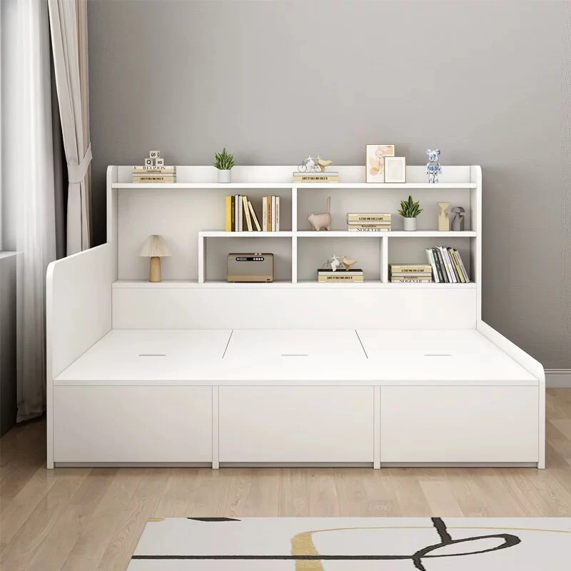 ⅹ-Hot Sale Modern Wooden Single Bed Storage Bedroom Furniture&