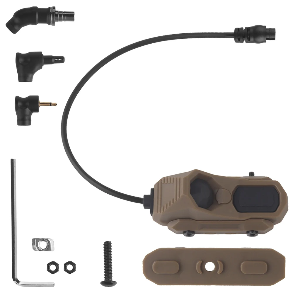 

AXON Single Wire Switch M300 M600 Flashlight Remote Wire Controlled Switch with with SF/2.5/Crane Plug Hunting Airsoft AR15 Gear