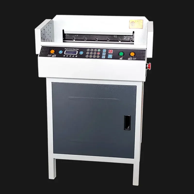 G450R elektrische papiersnijder, programmagestuurde automatische grafische bindende winkel, zachte snijmachine, boekpapier trimmen