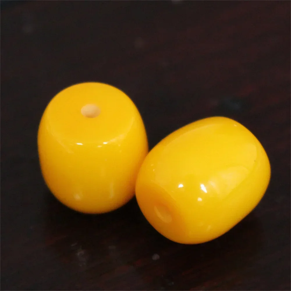 Imitation Amber 7 Colors Yellow Beeswax 12mm Charm Loose Beads for Jewelry Making DIY Gift Bracelets Necklace Earring Available