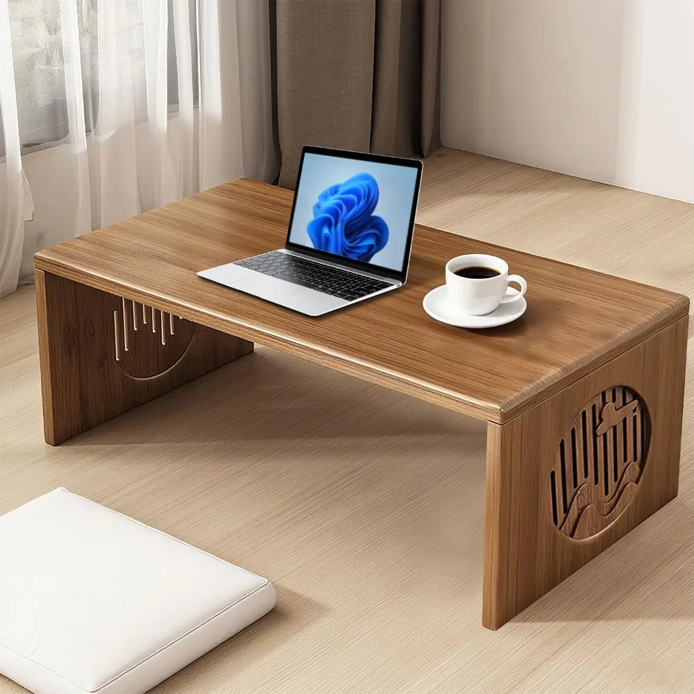 

Folding Coffee Table, Foldable Japanese Floor Table No Assembly, Low Coffee Table for Sitting On The Floor, Small Coffee Tables