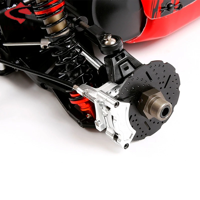 CNC Achterwiel Lijn Draad Remsysteem Set voor 1/5 Schaal Rc Auto HPI Rofun Rovan Baja 5B 5T 5SC SS KM 2.0 Truck Reserve Upgrade Deel