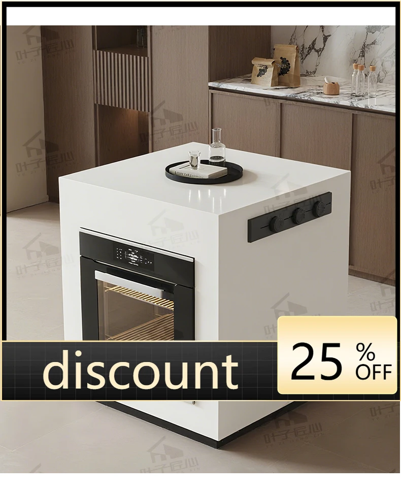 LMM removable single island table toppling locker integrated kitchen counter