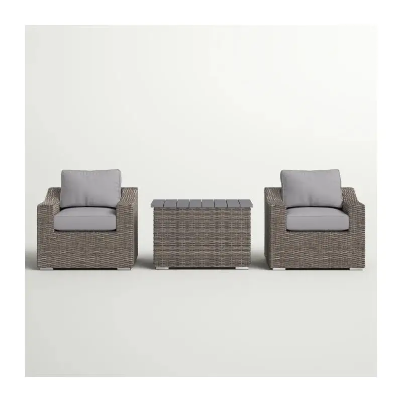 مجموعة جلوس مريحة لشخصين من الخيزران مع وسائد قطيفة للتجمعات الخارجية - مجموعة أثاث الفناء المجمعة بالكامل #1