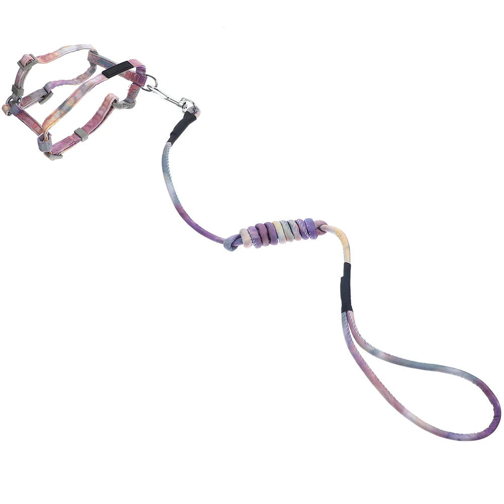 

Gradient Color Cat Harness Leash Set Adjustable Escape Proof Lightweight Compact Outdoor Cats Small Dogs Pet Supplies