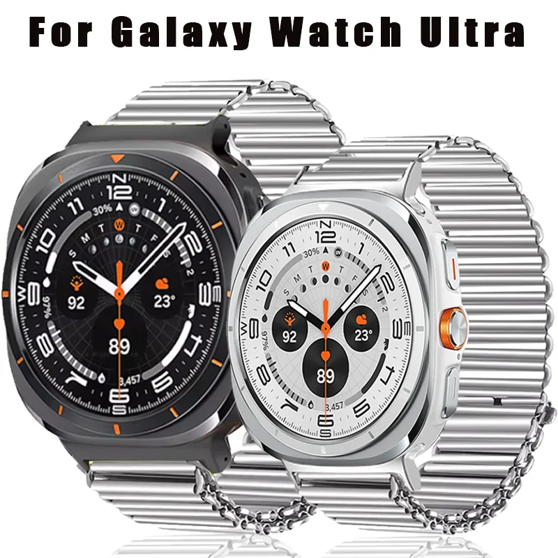 

NO Gaps Stainless Steel Watch Strap For Samsung Galaxy Watch 7 Ultra Metal Bracelet For GALAXY Watch 7 Ultra Curved End Strap