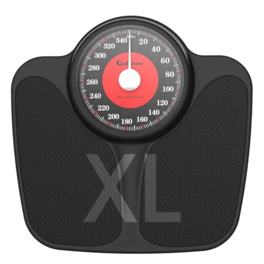 

A23 Scales for Body Weight - Up to 350 LB - New Version - Anti-Skid Rubber Surface Extra Large Numbers - High Precision Bathroo