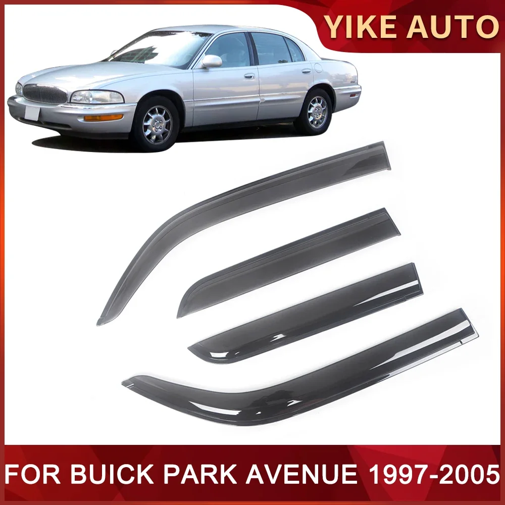 Visera de ventana para coche, visera de puerta de protección contra el viento, el sol y la lluvia, deflectores de viento para ventana lateral, para BUICK PARK avence 1997-2005