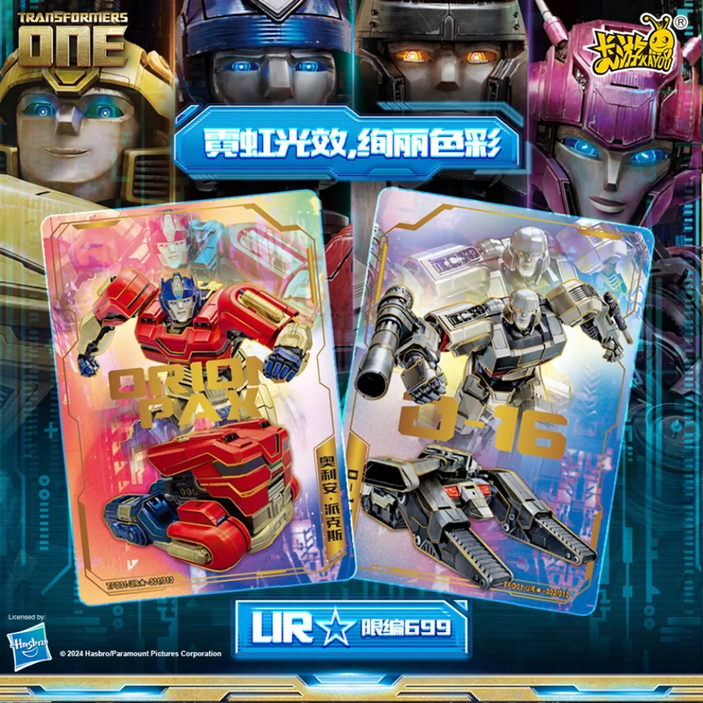 KAYOU Transformers Card Periphery Collection Optimus Prime Science Fiction Film Character Basic Setting Card Children Gift Toy