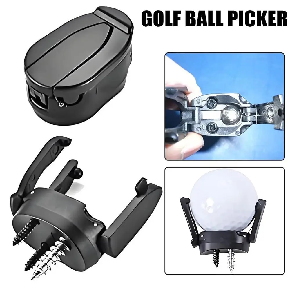 

Новый мини-мяч для гольфа, пластиковый черный сборщик мячей для гольфа, клюшка с открытым шагом, ретривер на открытом воздухе