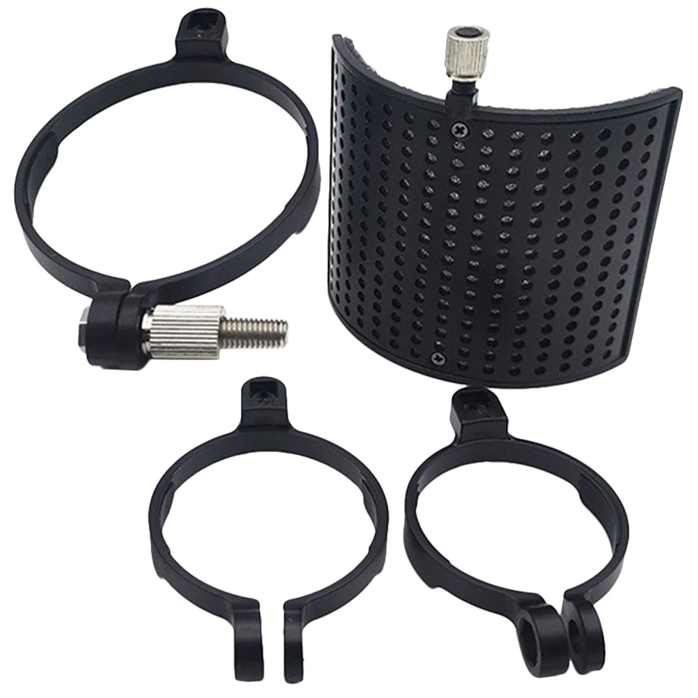 

1 Set U-Shape Mic Pop Filter Microphone Windscreen Noise Reduction Cover Shield For Desktop Floor Mic Stands Recording Equipment