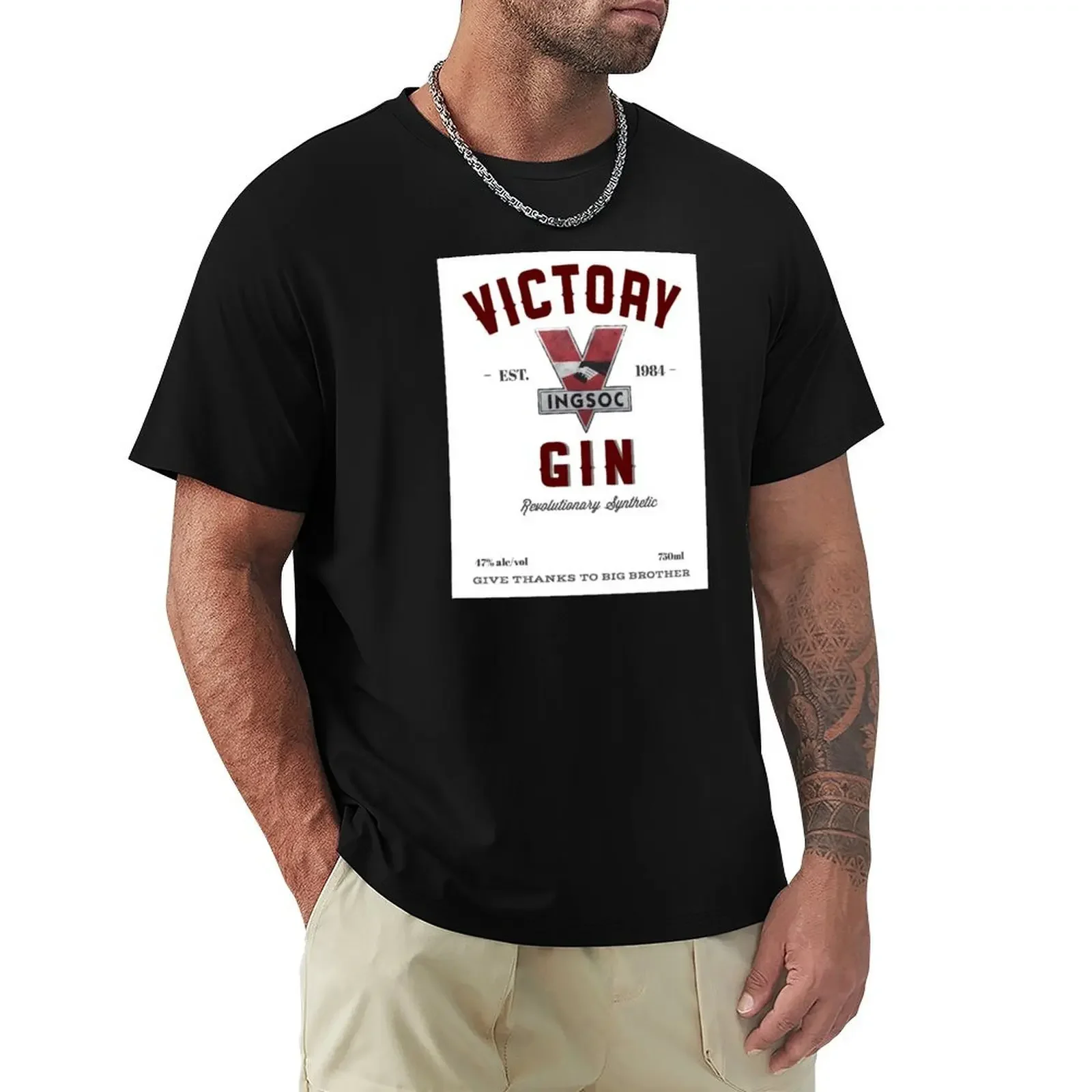 

victory gin clean T-Shirt Short sleeve tee anime t shirts vintage sports fans Short sleeve tee men