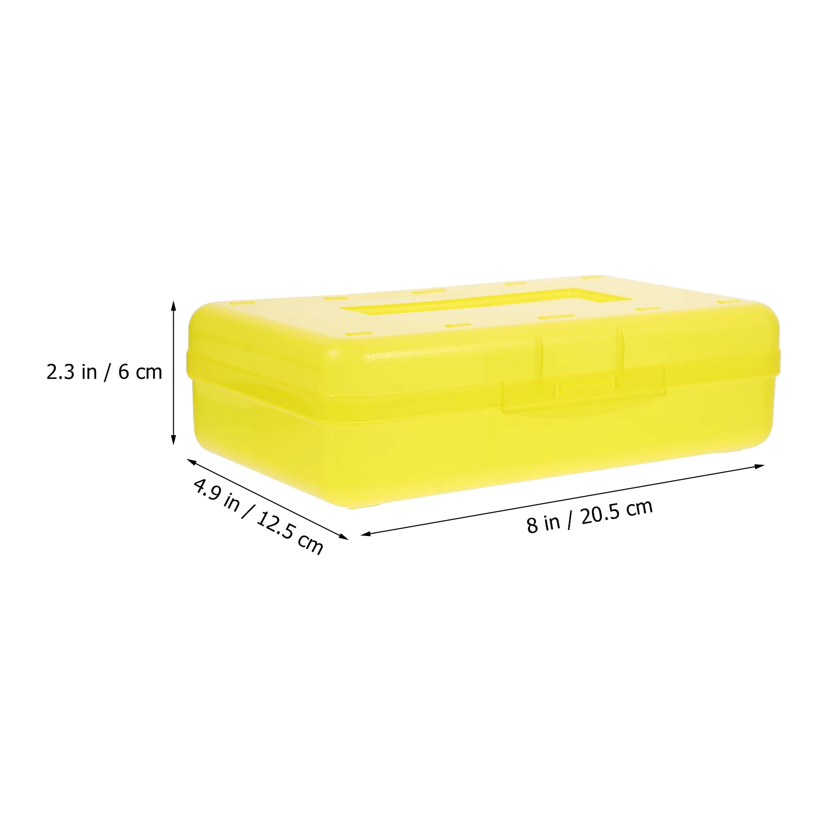 

Clear Plastic Pencil Box Lightweight Stationery Storage Case Organizer For Crayons Pens Markers Home Office Use Large