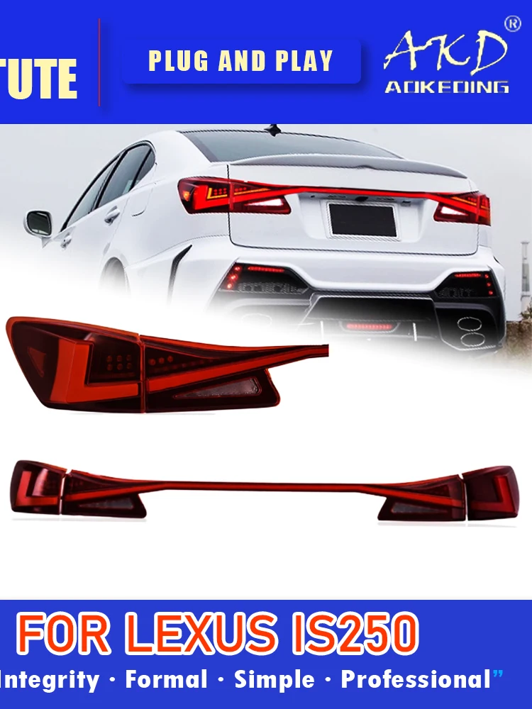 Akd Achterlicht Voor Lexus Is250 Led Achterlicht 2006-2012 Is300 Is300 Achter Mistremrichtingaanwijzer Auto-Accessoires - afbeelding 2
