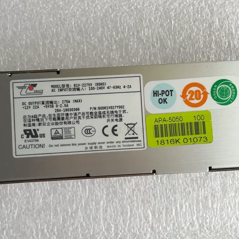 for Xinju 1U R1V-2275V ROHS 275W Industrial Control Power Supply
