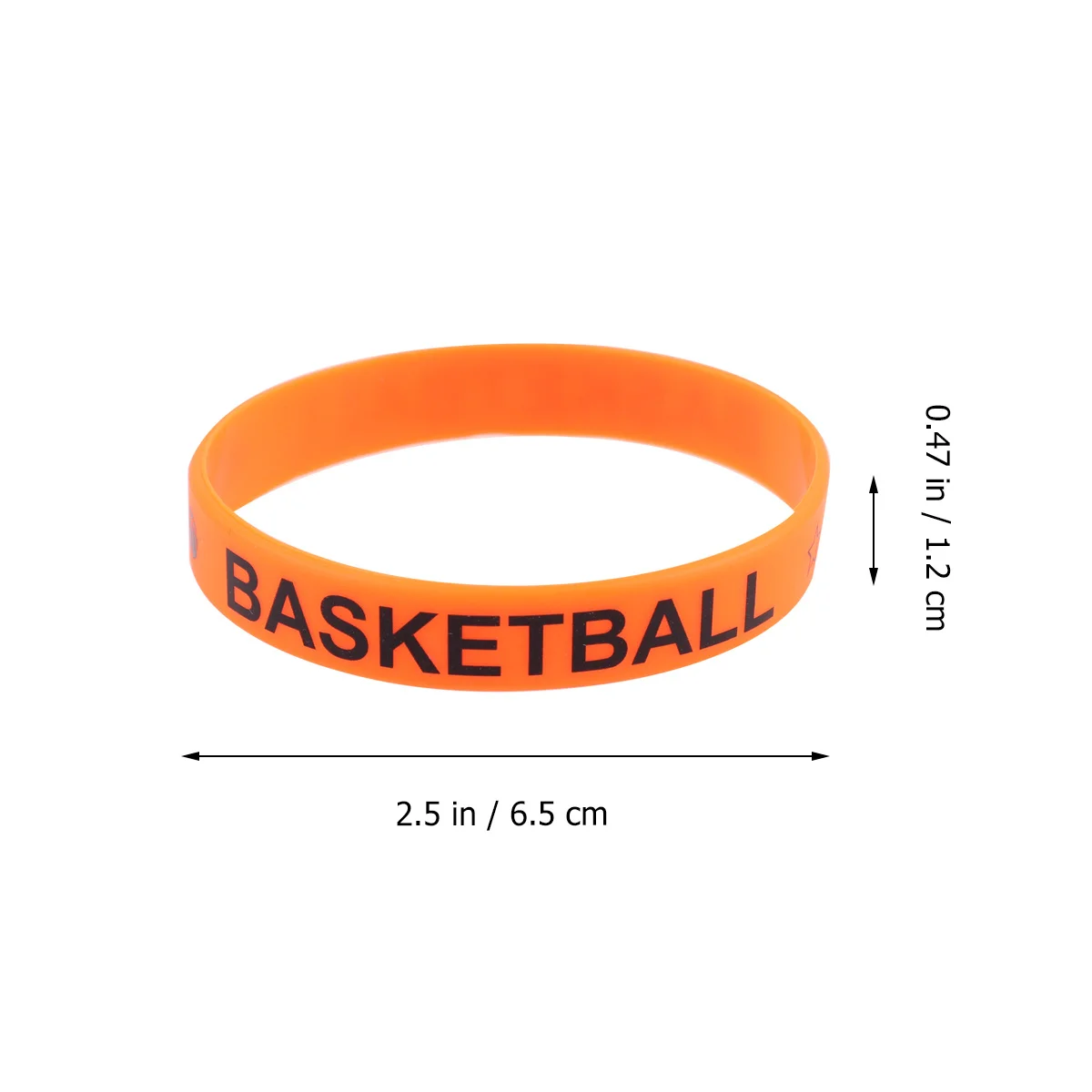 

25Pcs Basketball Silicone Wristbands Party Bracelets Flexible Comfortable Printed Bands for Festival Dress Up Silicone Bracelet