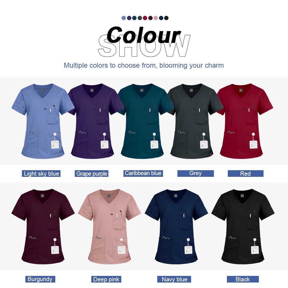 Medizinisches Peelings-Uniform-Set, weiches Pflege-Peeling für Frauen mit mehreren Taschen, hochwertige Arbeitskleidung für Krankenschwestern und Ärzte, klinisches Peeling