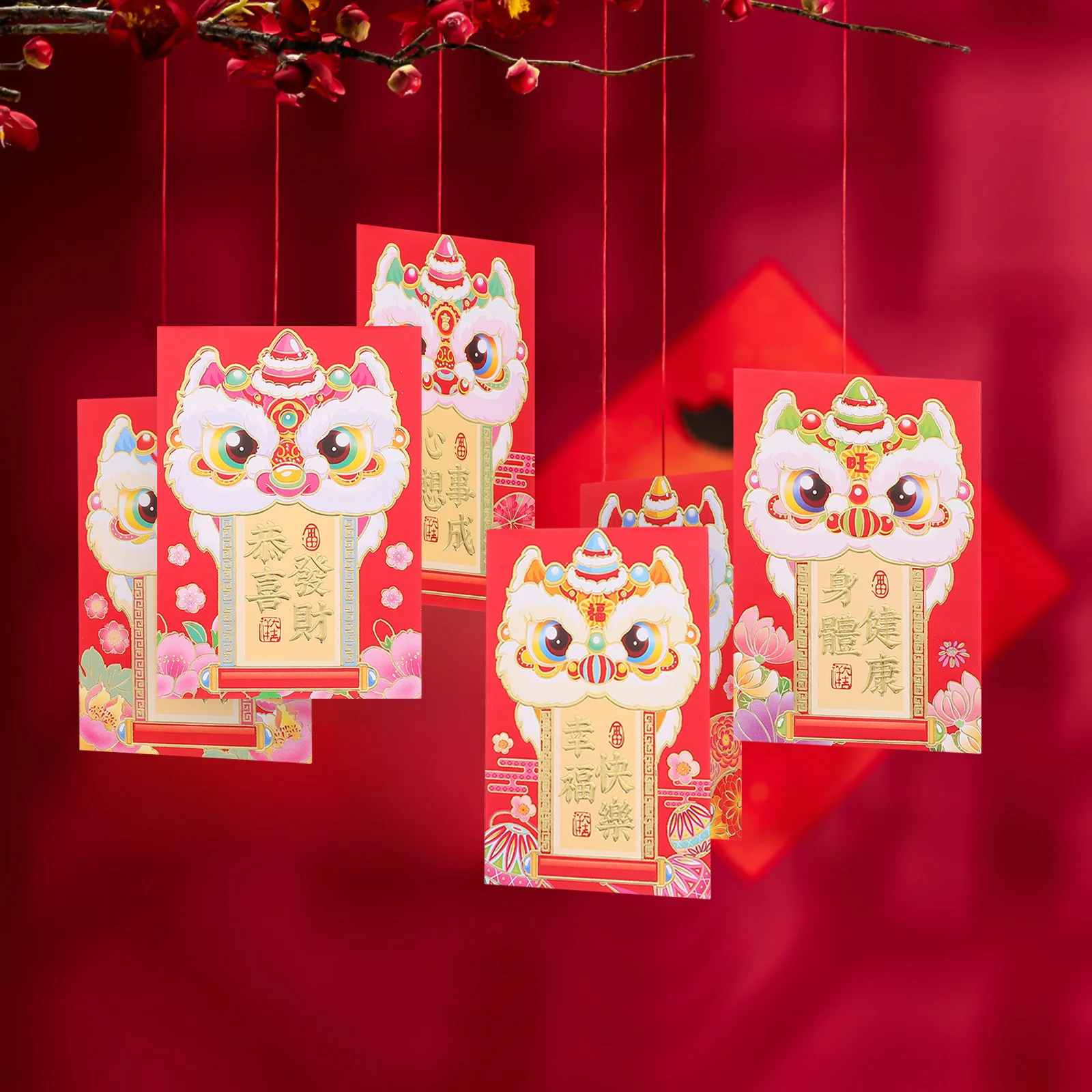 

36pcs Cartoon Snake Envelope 2025 Red Packet Chinese New Year Money Pouch Traditional Spring Festival Present Red Envelope For