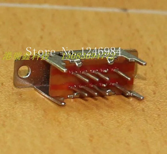 [SA]Small vertical slide switch toggle switch pin DC power switch SS-23D04--200pcs/lot