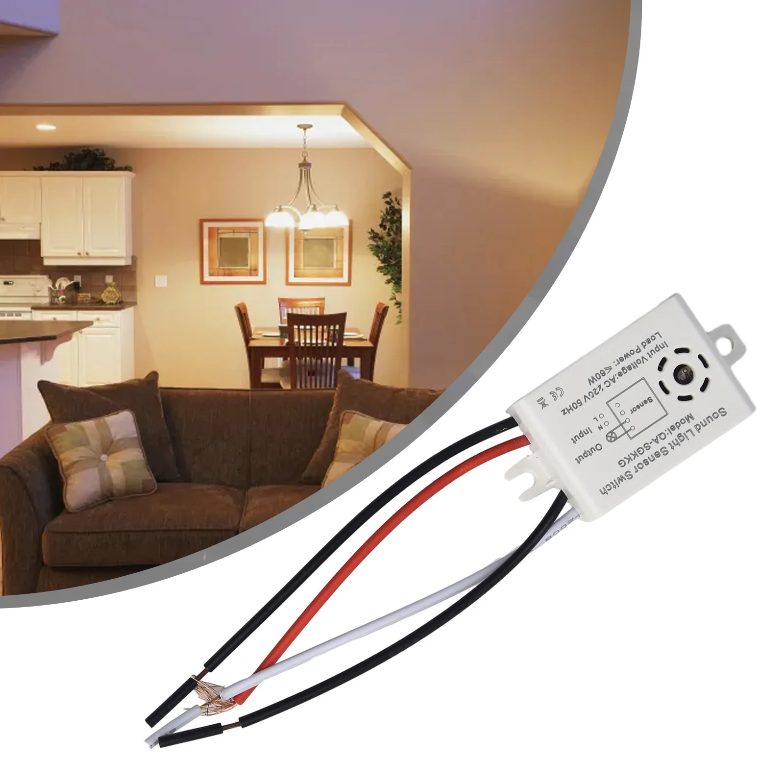 -20 45 C Working Temperature Automatic Voice Switch Indoor Sensor Switch Energy Saving Fine Workmanship Fire Prevention