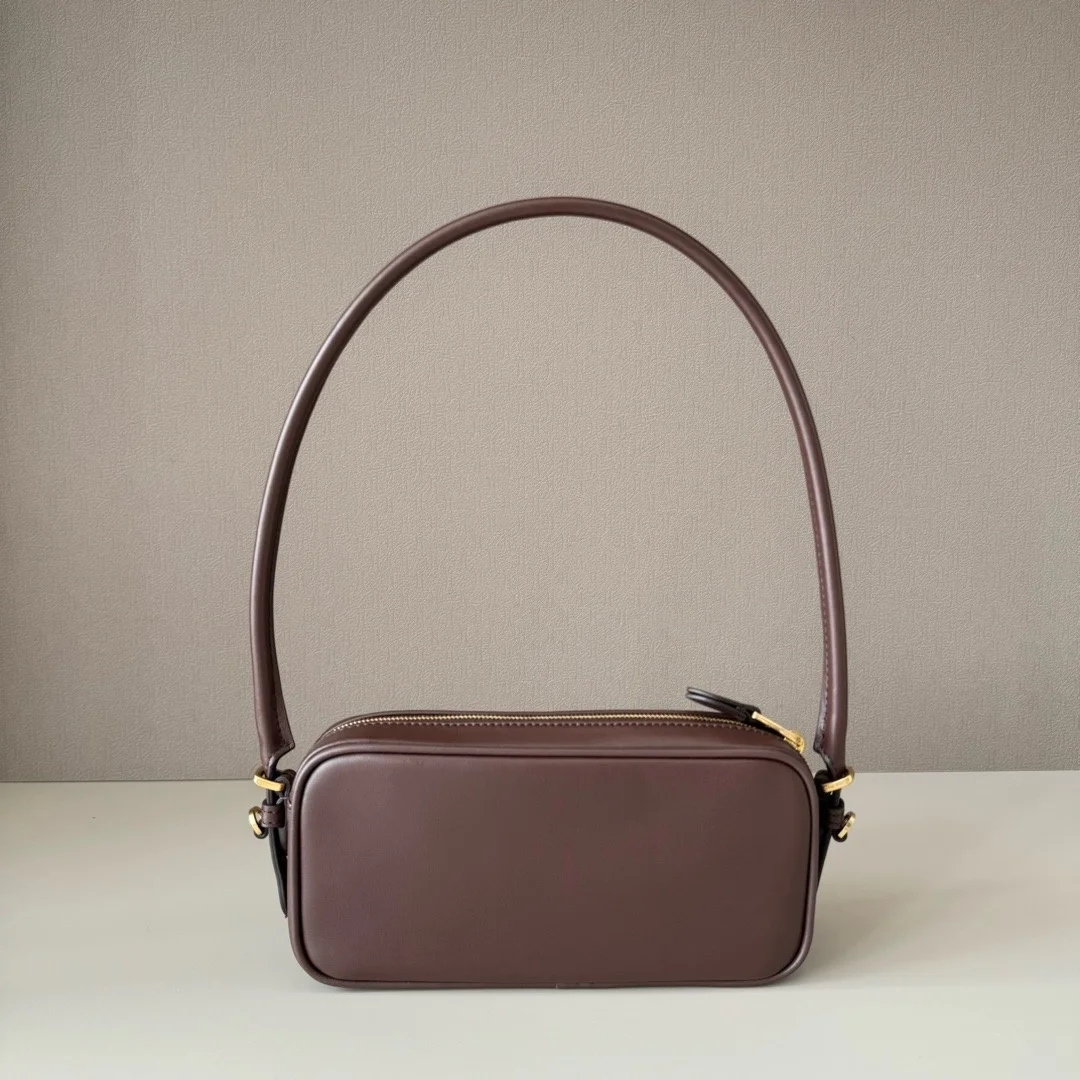 2025 خريف شتاء جديد ريترو حقيبة يد جلدية حقيقية الكتف Crossbody حقيبة تحت الإبط موضة متعددة الاستخدامات #5