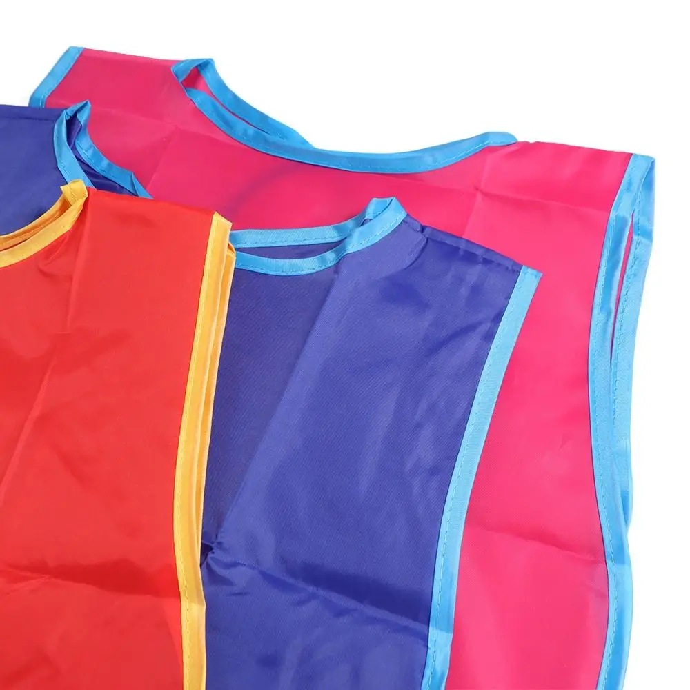 BAHABY 1Pcs Kids Art Smock Kids Apron Waterproof Painting Aprons with 3 Pockets Art Smocks for Kids 3-8 Years, 4 Colors