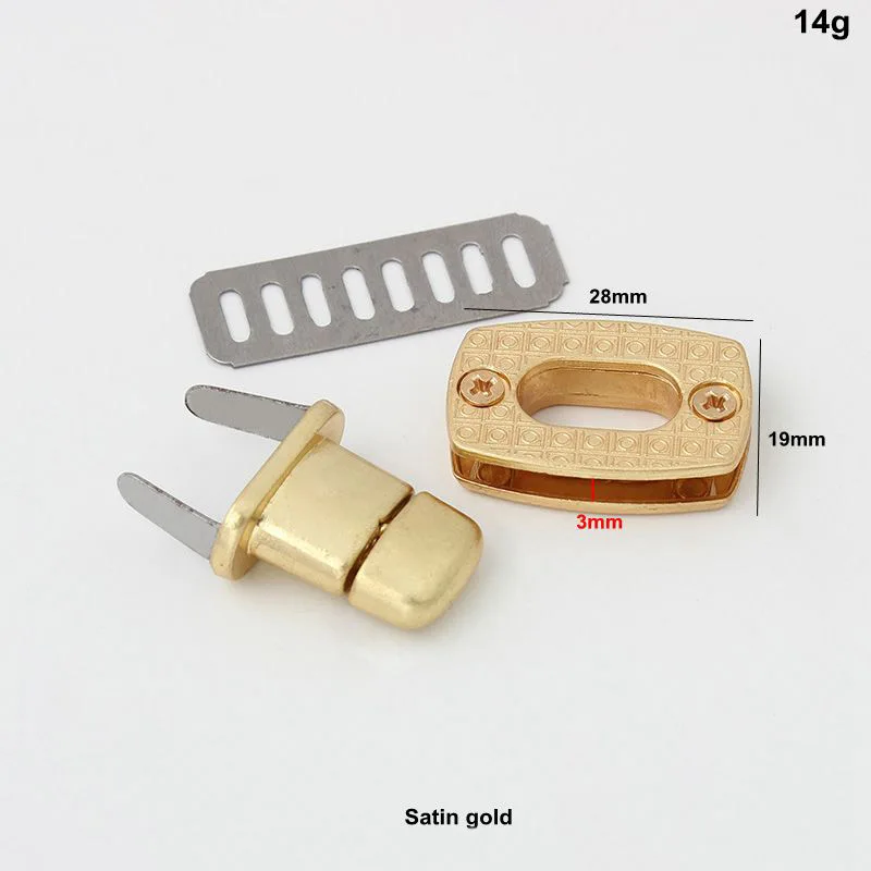 10-30 pieces 2 size 28X19mm 36X26mm Handbag Metal Buckles Mortise Lock DIY Replacement Purse Locks Clasp Accessories