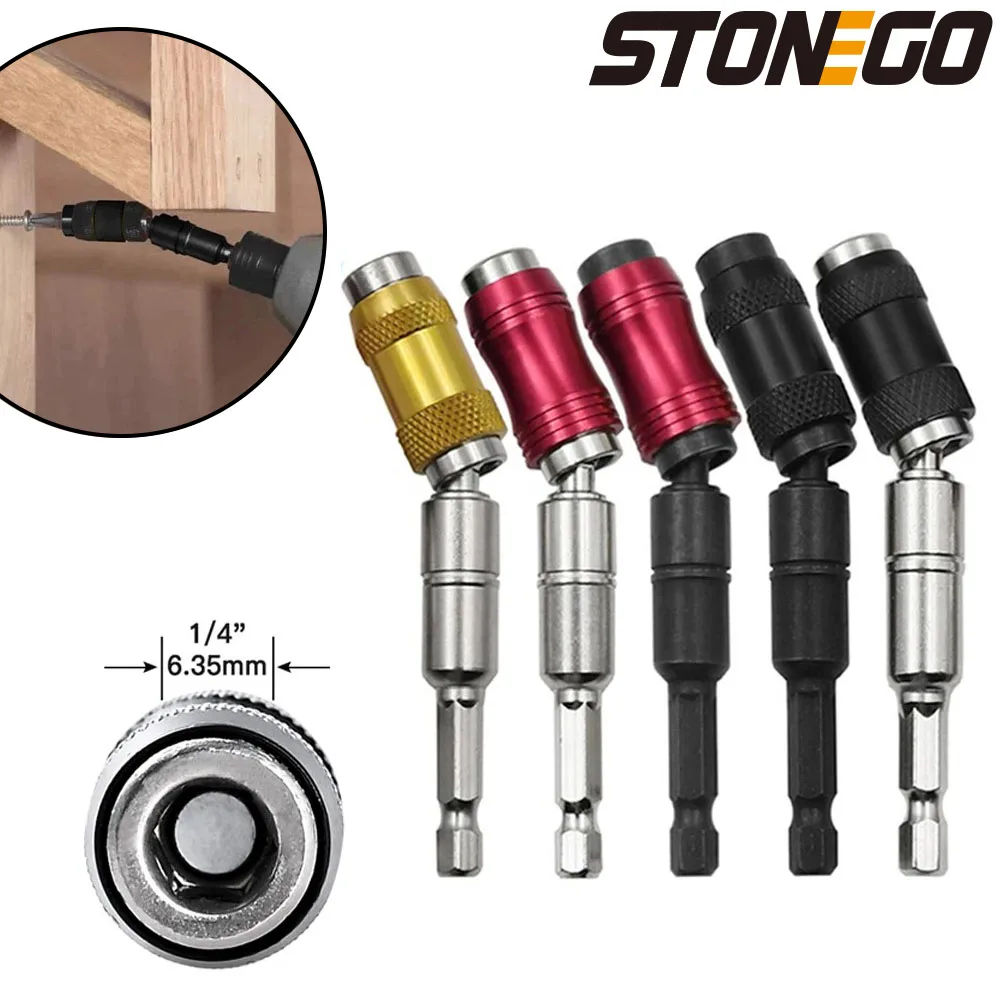 

STONEGO Hexagonal handle quick release self-locking extension rod electric drill screwdriver extension quick conversion head
