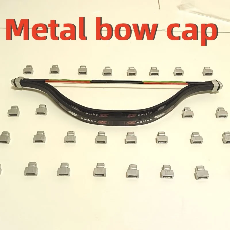Metal cap Archery Bow Limbs Protector Recurve/Hunting Bow Limb Tip Protection Caps Bowstring Shooting Replace Cover Accessorie