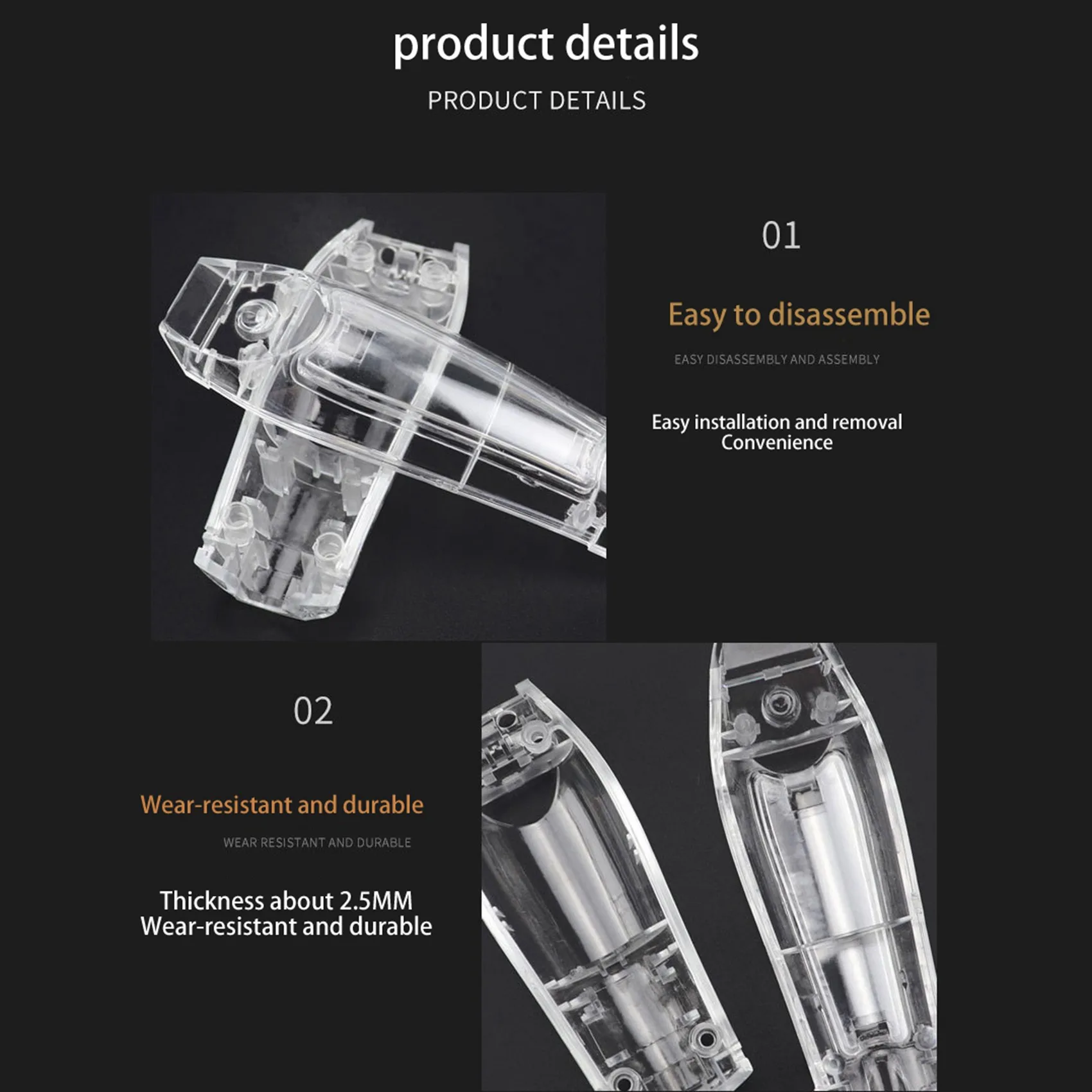 

B83B-3X For Wahl Clipper Shell Electric Hair Clipper Cove Trimmer Hairdressing Cutting Barber Clipper Modified Shell