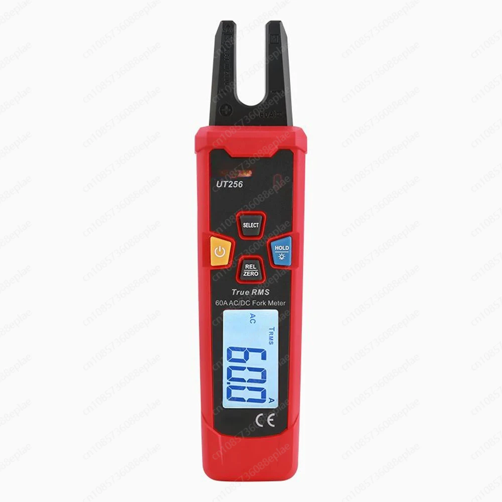 UT256 Digital Fork Clamp Meter True RMS Pliers 60A AC/DC Current Automatic Measurement Multimeter LCD Display NCV Tester