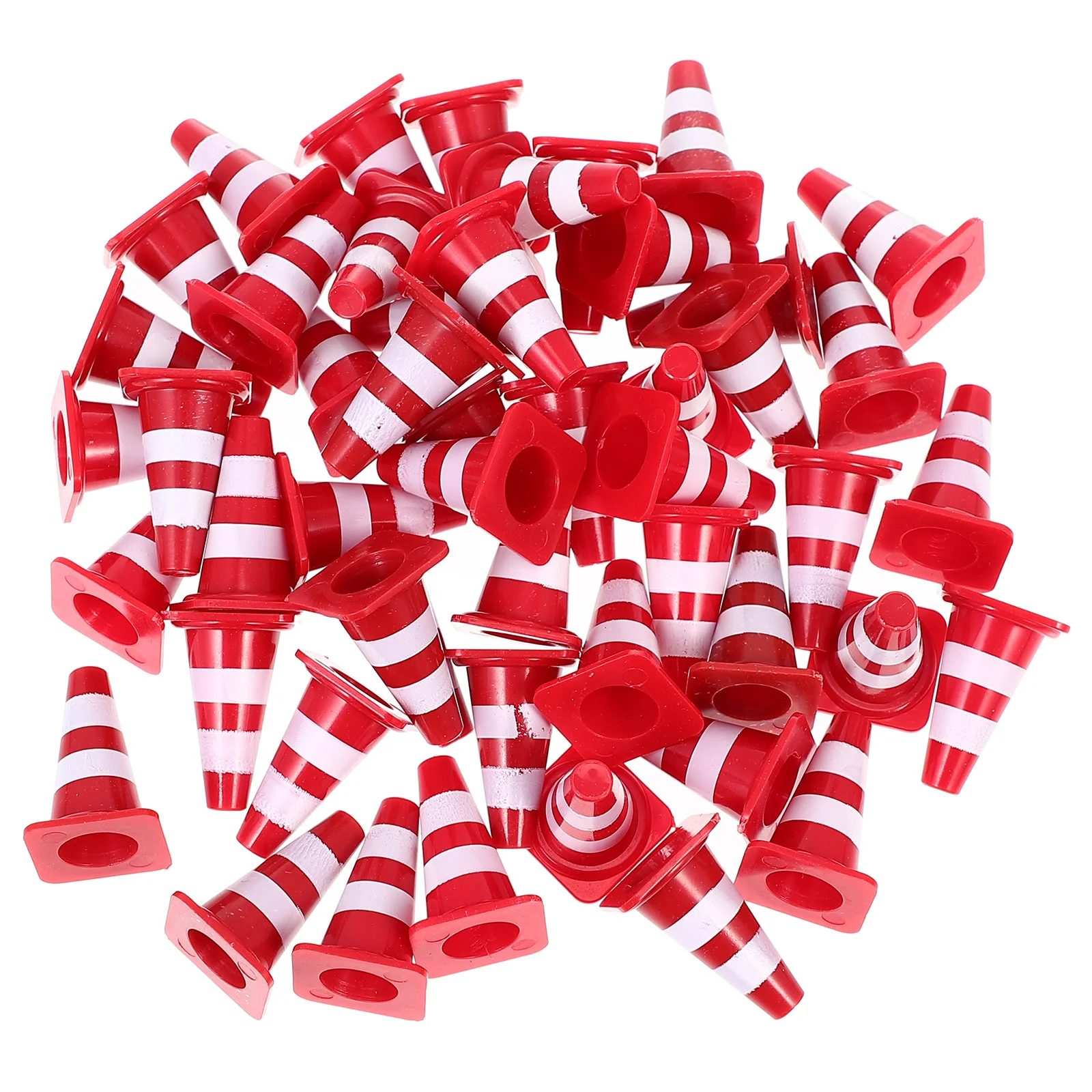 30 Pcs Roadblock Simulation Props Artistic Toys for Children Cone Set Teaching Tool Abs