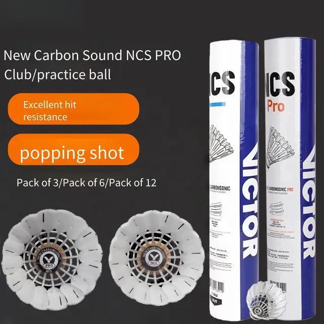 12pcs Stable New Carbon Fiber Gym Badminton Artificial Durable Shuttlecock NCS PRO Sport Accessory Adults Fun Fitness 2