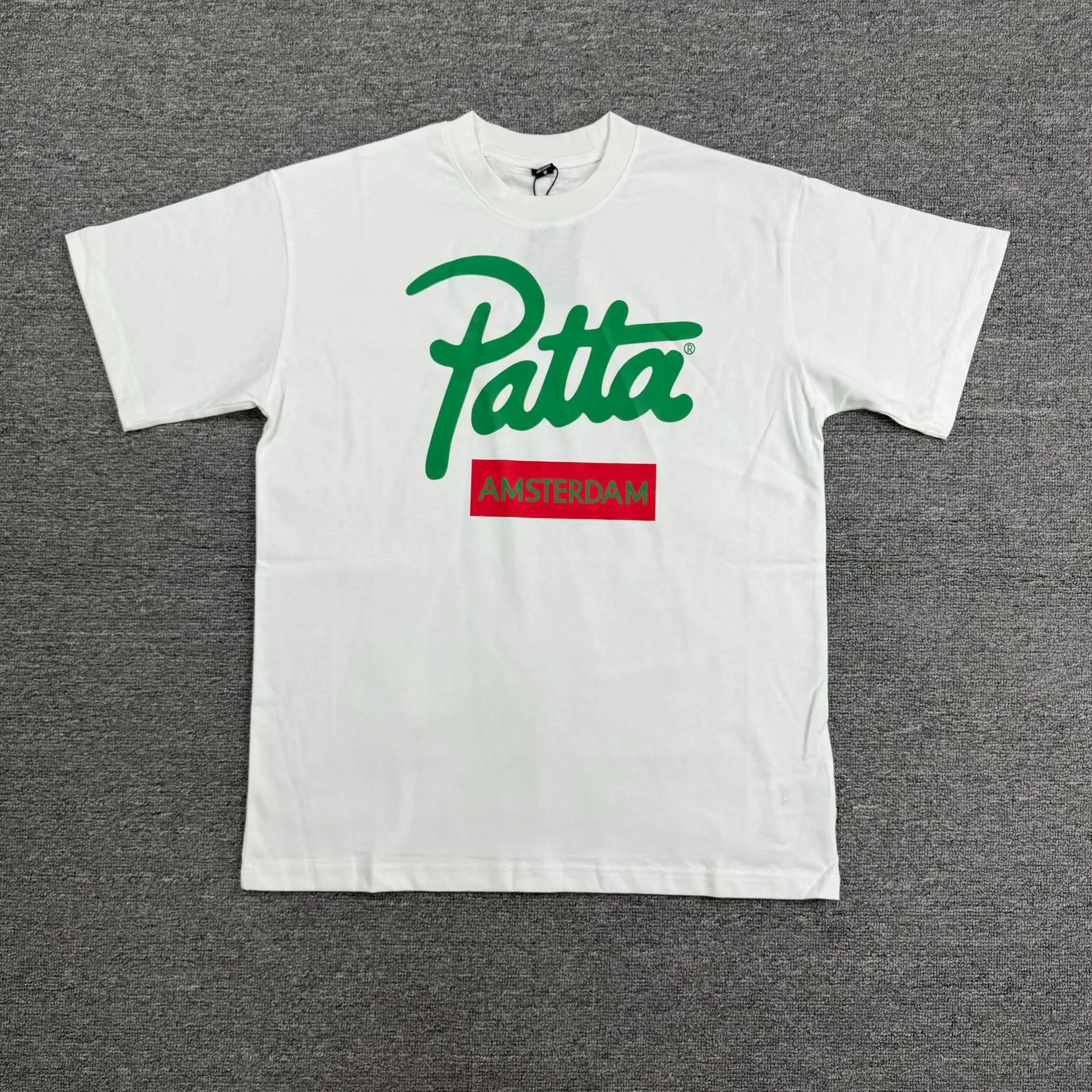 Patta Summer Street Artistic Fun Print Men's and Women's Casual Loose Short-Sleeved Collection T-shirts Trend Brand