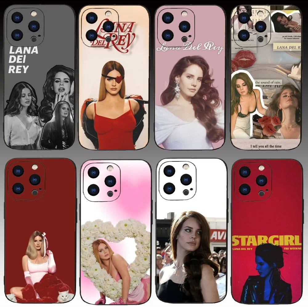 L-Lana Del Rey Singer Phone Case For Iphone 15 11 13 14 Pro Max 7 8 Plus X Xr Xs Max Se2020 12mini Cover Case